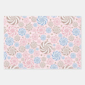 Ontbijtkoek en zoetigheden vakantie inpakpapier vel (Voorkant 3)