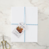 ontbijtkoek | Kerst Baby shower Bedankt Favor Cadeaulabel (Met Touw)