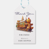 ontbijtkoek | Kerst Baby shower Bedankt Favor Cadeaulabel (Voorkant)