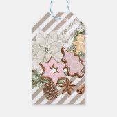 ontbijtkoek | Kerst Baby shower Bedankt Favor Cadeaulabel (Achterkant)