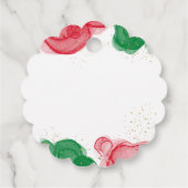 ontbijtkoek | Kerst Baby shower | Dank u Bedankjes Labels (Achterkant)