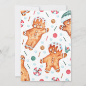 ontbijtkoek | Kerst Baby shower Kaart (Achterkant)