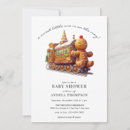 ontbijtkoek | Kerst Baby shower Kaart