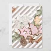 ontbijtkoek | Kerst Baby shower Kaart (Achterkant)