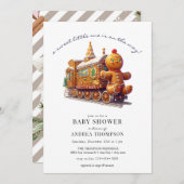 ontbijtkoek | Kerst Baby shower Kaart (Voorkant / Achterkant)