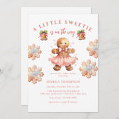 ontbijtkoek | Kerst Baby shower Kaart (Voorkant / Achterkant)