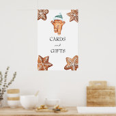 ontbijtkoek | Kerst Baby shower Kaarten & Cadeaus Poster (Keuken)