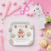 ontbijtkoek | Kerst Baby shower Papieren Bordje (Feest)