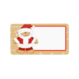 Ontbijtkoek Kerstman Etiket