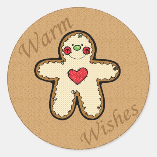 ontbijtkoek ronde sticker (Voorkant)