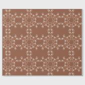 Ontbijtkoek Sneeuwvlok Wrapping Paper Cadeaupapier (Vlak)