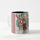 ontbijtkoek tweekleurige koffiemok (Voorkant links)