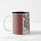 ontbijtkoek tweekleurige koffiemok (Links)