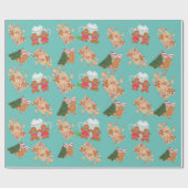 ontbijtkoek voor ontbijtkoek met suikerbrood+ Suik Cadeaupapier (Vlak)