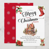 ontbijtkoek | Vrolijk kerstfeest Kaart (Voorkant / Achterkant)