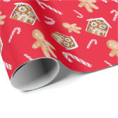 ontbijtkoeken rood verpakkingspapier cadeaupapier (Rol Hoek)