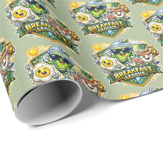 Ontbijtliga Badge Cadeaupapier (Rol Hoek)
