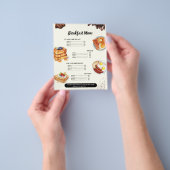 Ontbijtmenu, Restaurant Menu, Cafe Marketing Flyer (Hand)