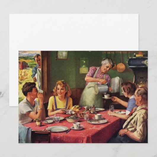 ontbijtontbijt bij het eten in de keuken (Voorkant / Achterkant)