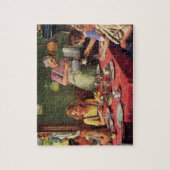  ontbijtontbijt bij het eten in de keuken legpuzzel (Verticaal)