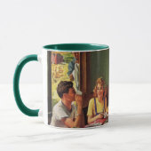  ontbijtontbijt bij het eten in de keuken mok (Links)