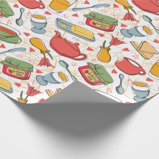 Ontbijtpatroon Cadeaupapier (Hoek)