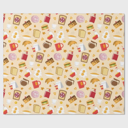 Ontbijtpatroon Cadeaupapier (Vlak)