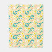Ontbijtpatroon Fleece Deken (Voorkant)