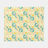 Ontbijtpatroon Fleece Deken (Voorkant (Horizontaal))