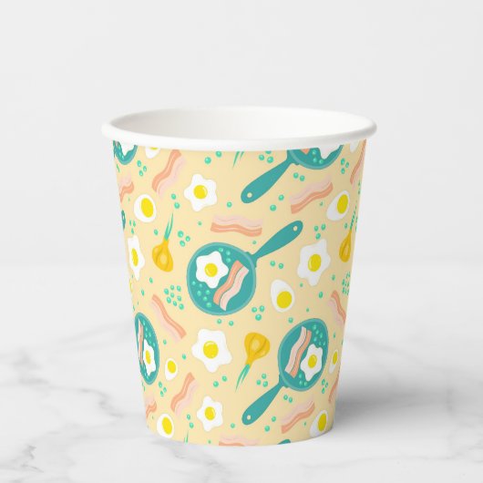 Ontbijtpatroon Papieren Bekers (Voorkant)