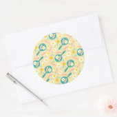 Ontbijtpatroon Ronde Sticker (Envelop)