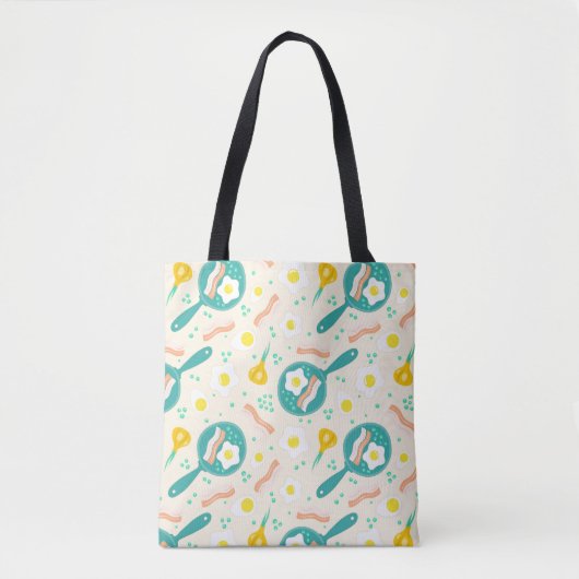 Ontbijtpatroon Tote Bag (Voorkant)