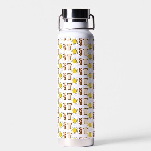 Ontbijtpatroon Waterfles (Achterkant)