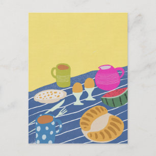 Ontbijtpicknick Briefkaart