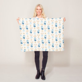 Ontbijtproducten (buitenaards) fleece deken