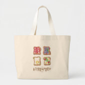 ontbijtrestaurant Business Grote Tote Bag (Voorkant)