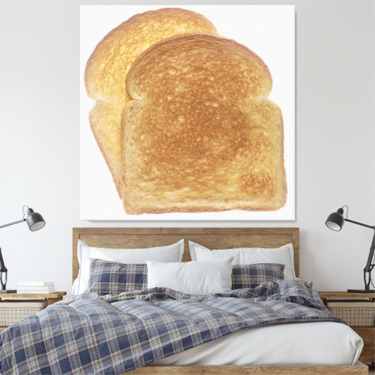 Ontbijttoast Canvas Afdruk (Insitu (Slaapkamer))