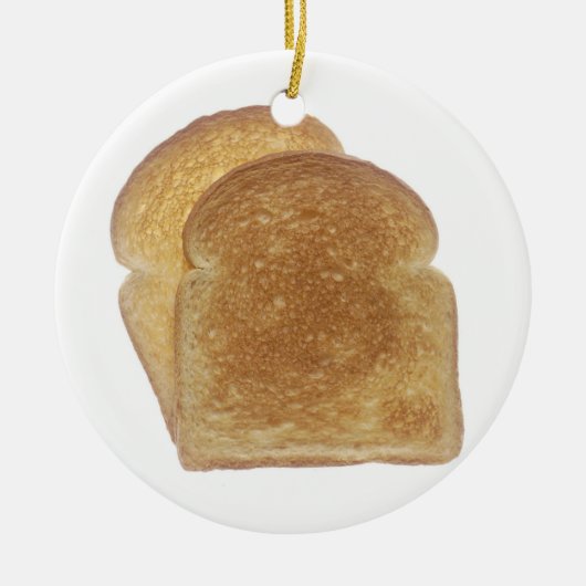 Ontbijttoast Keramisch Ornament (Voorkant)