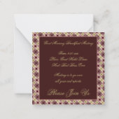 Ontbijtuitnodiging Notitiekaartje (Achterkant)