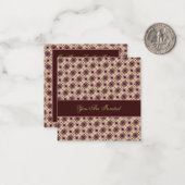 Ontbijtuitnodiging Notitiekaartje (Voorkant / Achterkant in situ)