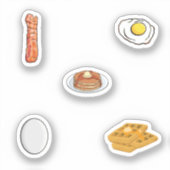 ontbijtvoedsel collectie sticker (Voorkant)