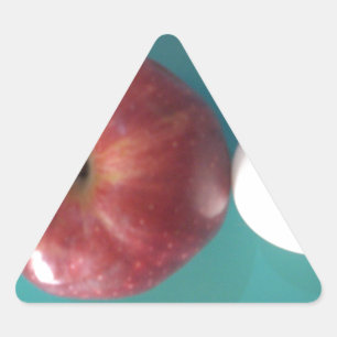 Ontbijtvrienden: Twee eieren $ Een Apple Stilleven Sticker