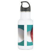 Ontbijtvrienden: Twee eieren $ Een Apple Stilleven Waterfles (Achterkant)