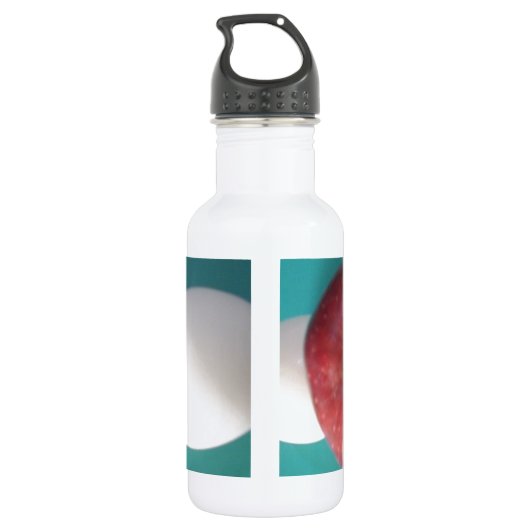 Ontbijtvrienden: Twee eieren $ Een Apple Stilleven Waterfles (Achterkant)