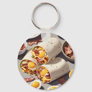Ontbijtwrap met Bacon Ei Kaas Sleutelhanger