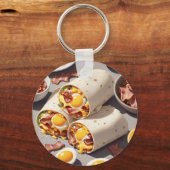 Ontbijtwrap met Bacon Ei Kaas Sleutelhanger (Achterkant)