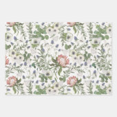 Ontbinding van Floral Butterfly Garden Inpakpapier Vel (Voorkant)