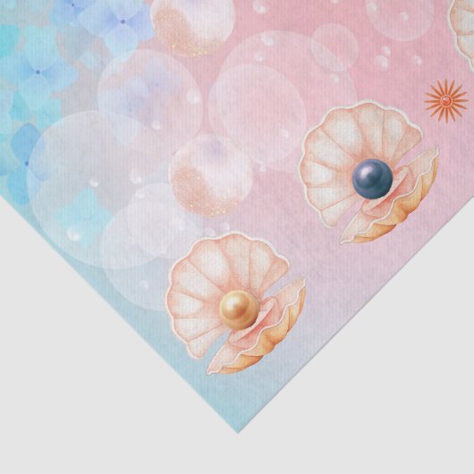 ontbinding van mermaid clam parelboomkwekerij tissuepapier (Detail)