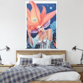 Ontbloemd - Ken Gage Art Canvas Afdruk (Insitu (Slaapkamer))