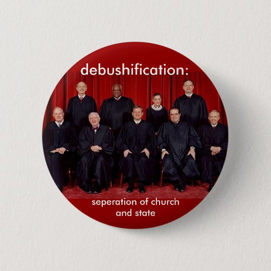 ontbranding: scheiding van kerk en staat ronde button 5,7 cm (Voorkant)